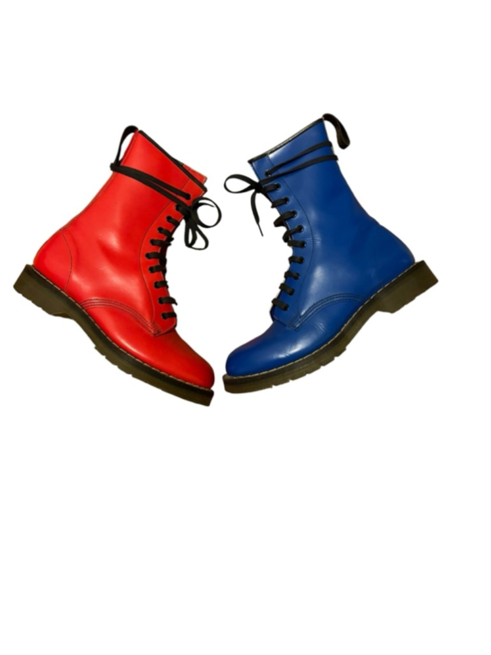 Hawkins VTG MIE NO1 Boots Size 8 Red and Blue